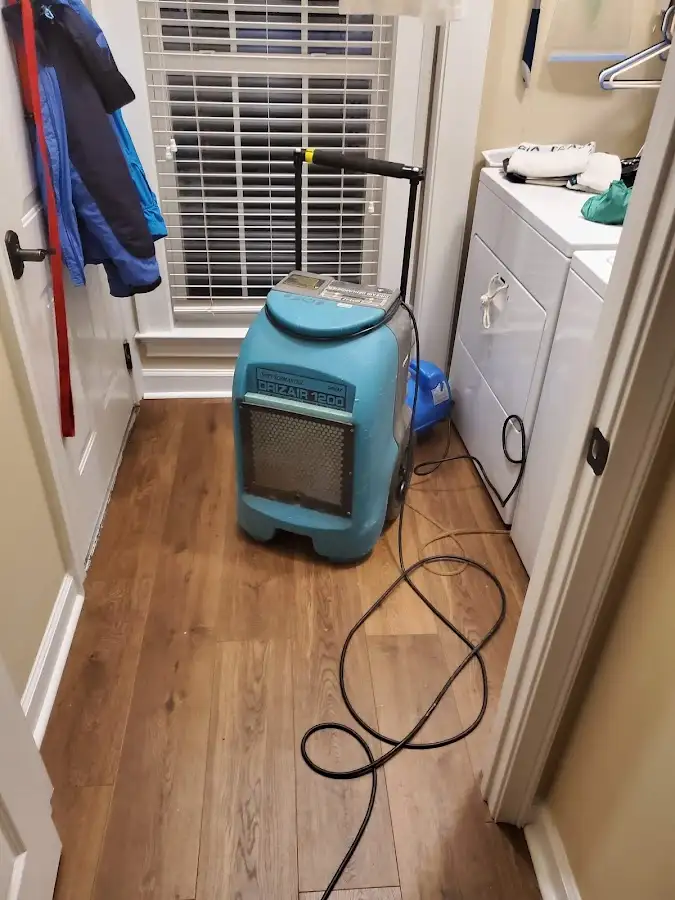 Commercial dehumidifier deployed for Flood Damage Cleanup in Oceano